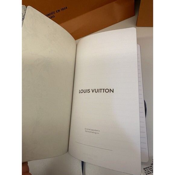 NIB Louis Vuitton Jane Notebook MM By The Pool Lagoon Blue GI1093 ๐ฏ% Authentic - Picture 9 of 12